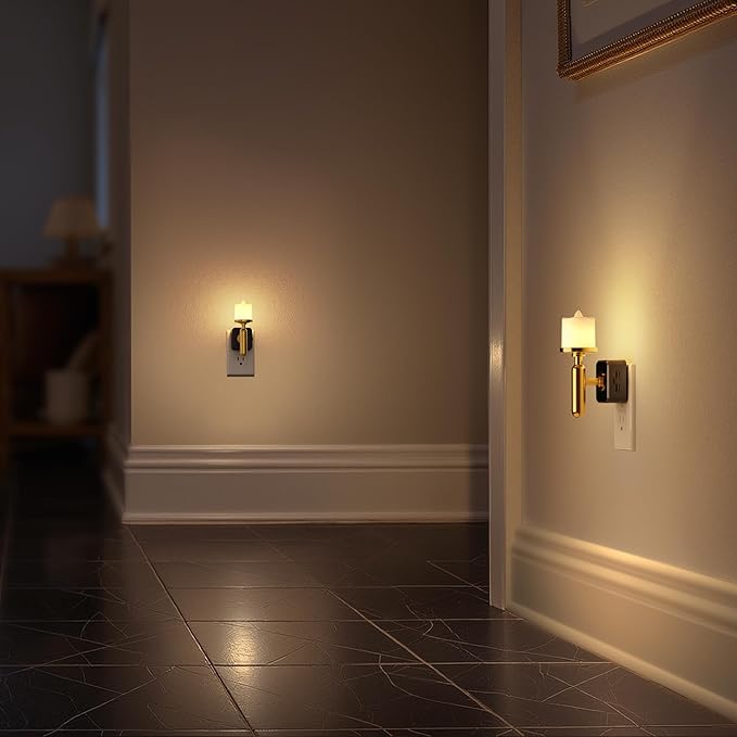 Briignite Flameless Candle Night Light, Night Lights Plug into Wall, LED Candle - Image 6