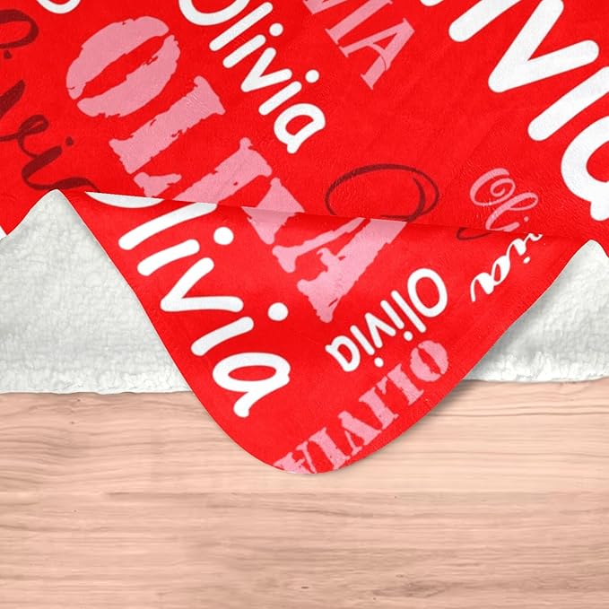 Gudina Personalized Name Blankets and Throws, Custom Blanket - Image 6