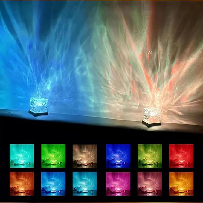Ocean Wave Projection Lamp, 16 Color RGB Mood Light - Image 2