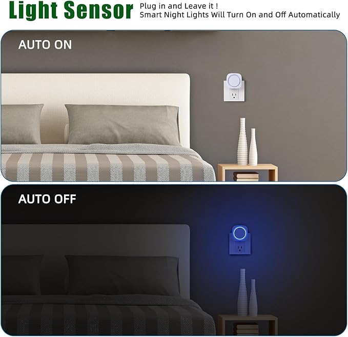 LED Night Lights Plug into Wall, Indirect Soft Dimmable Night Light - Image 4