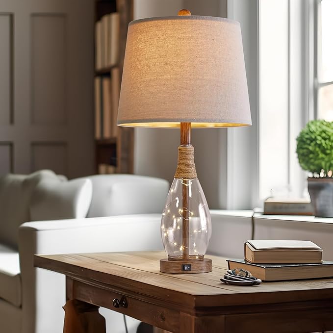 OYEARS Bedside Table Lamps Set of 2 - Image 9