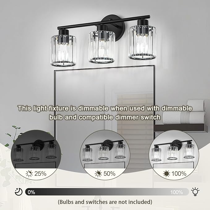 Crystal Bathroom Light Fixtures, Bathroom Lighting Fixtures Over Mirror - Image 4