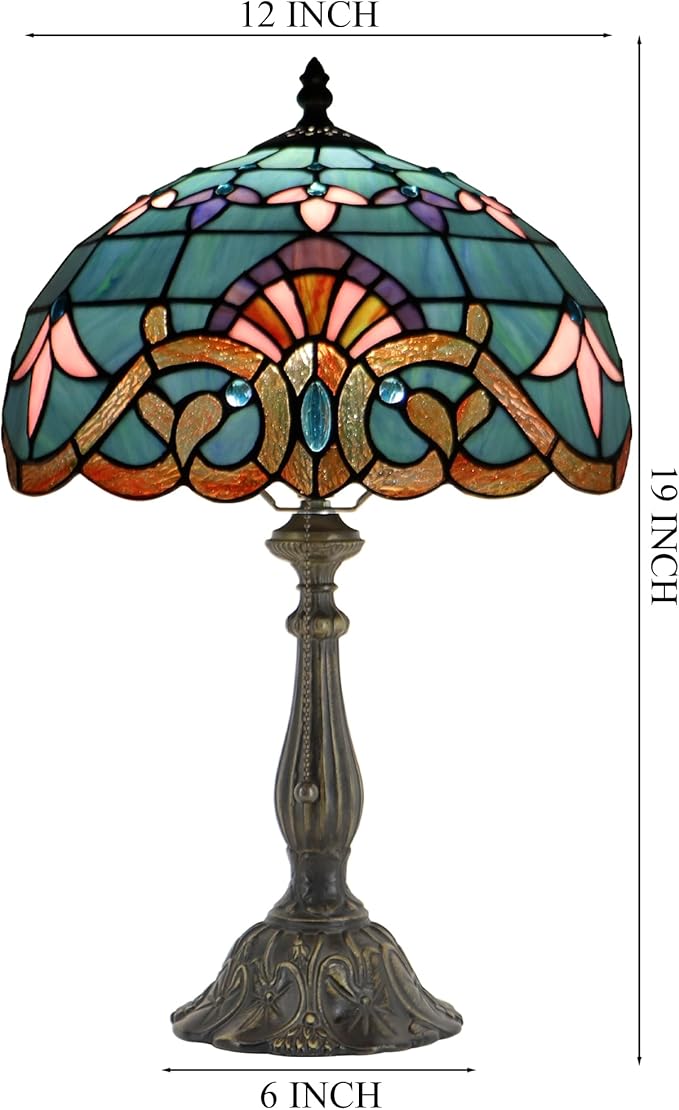 Tiffany Style Lamp Stained Glass Table Lamp Memory Sympathy Desk Reading Light - Image 2