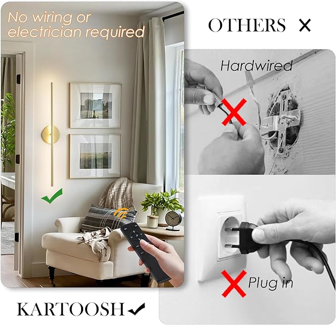 Removable Battery Operated Wall Sconces - Image 2