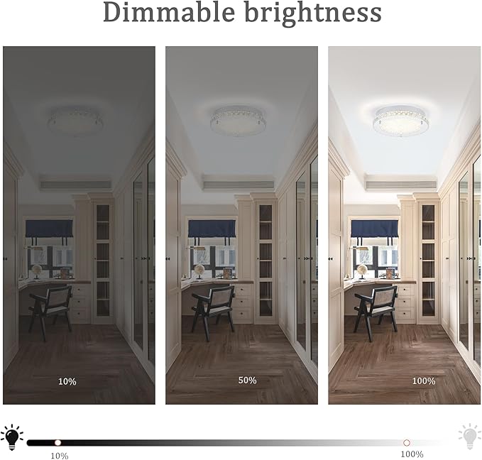 LED Ceiling Light, Auffel Minimalist Modern 11-Inch Surface Flush Mount Light - Image 6