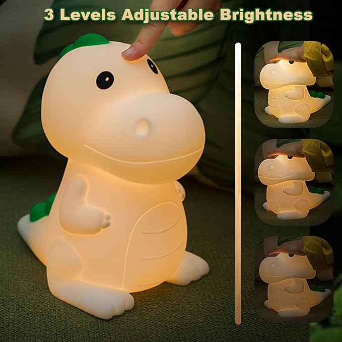 Night Light for Kids, Dinosaur Nightlight Kids Lamps for Bedrooms Boys - Image 2