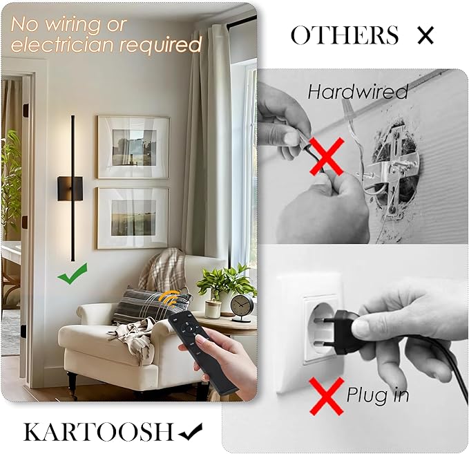 Removable Battery Operated Wall Sconces - Image 2