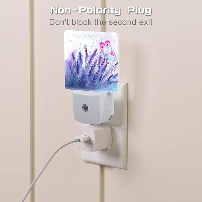 Lavender with Pink Butterfly Night Light - Image 3