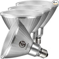 Full-Glass PAR38 LED Flood Light Bulbs Outdoor/Indoor Equivalent 300 Watt by Edisonpar