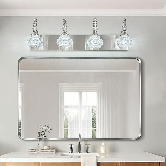 Modern Glass Crystal Vanity Light - Image 5