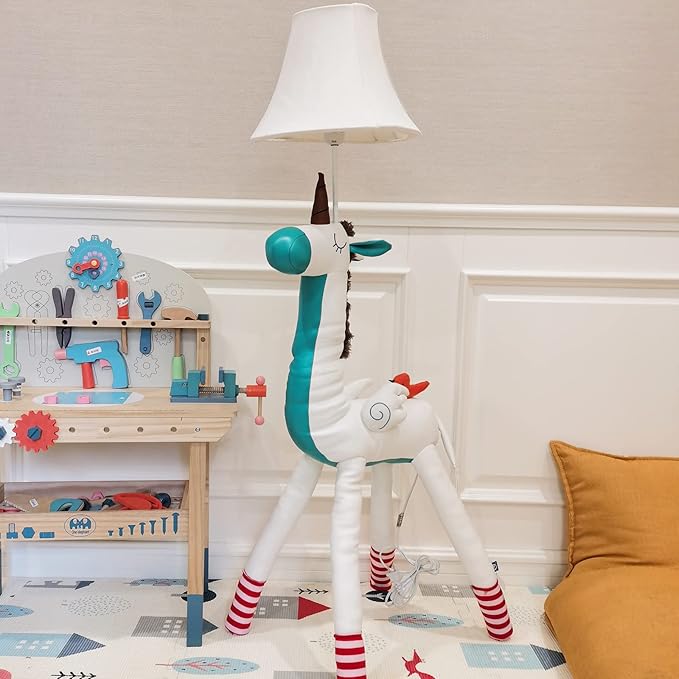 Floor Lamp, Easy-Care Artificial Leather Kids Floor Lamp - Image 3