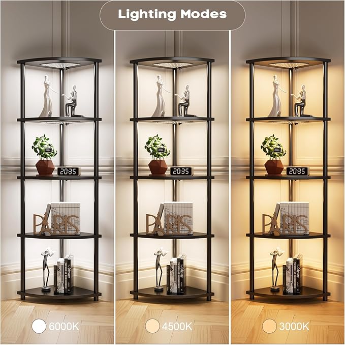 4-Pack Under Shelf Lighting for 5 Tier Corner Shelf Stand, Ultra-Bright 10 - Image 6