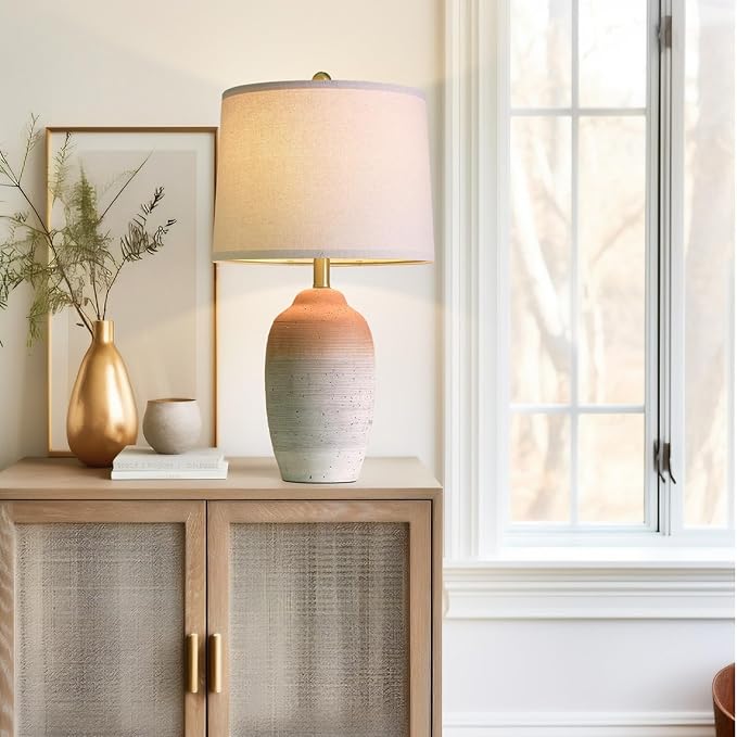 24.5" Vintage Ceramic Table Lamp - Image 6