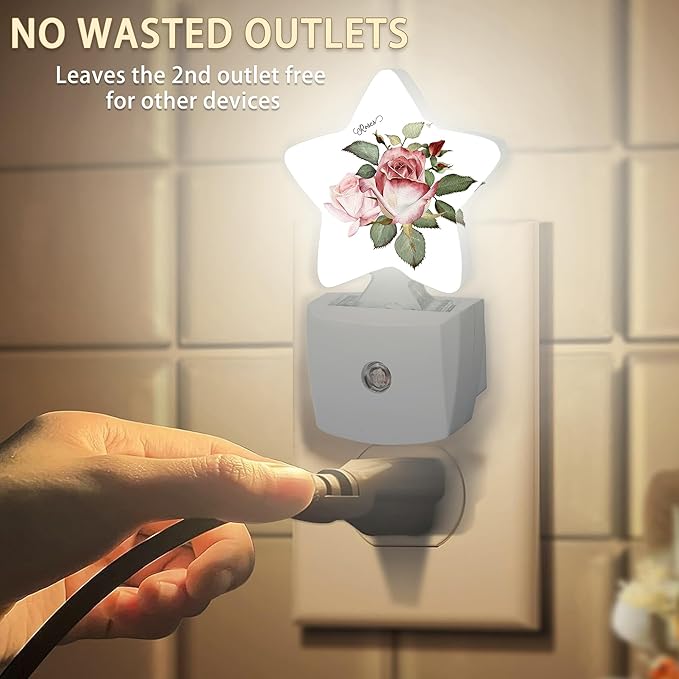 Rose Floral Plug-in Night Light - Image 2