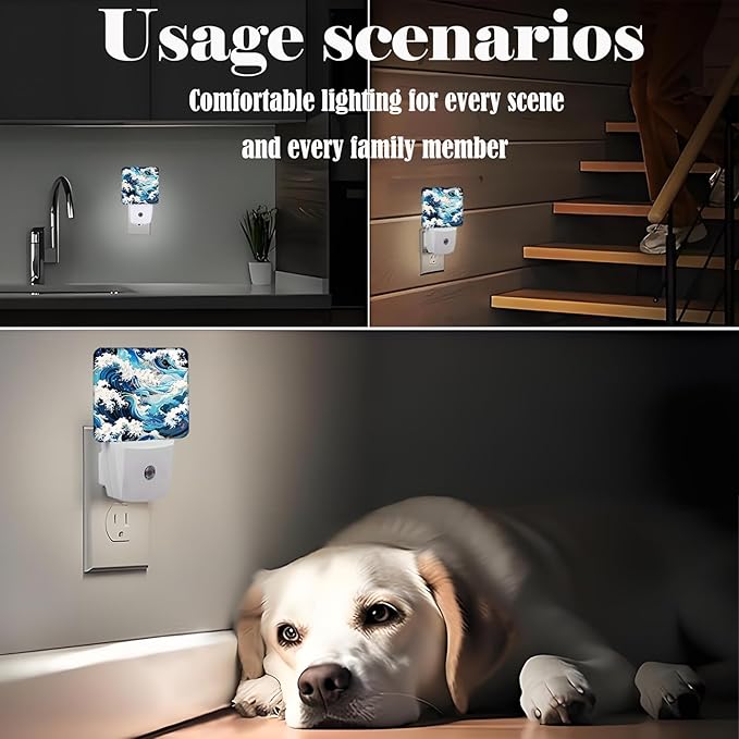 Movement of Waves Night Light, Plug-in Night Lights - Image 6