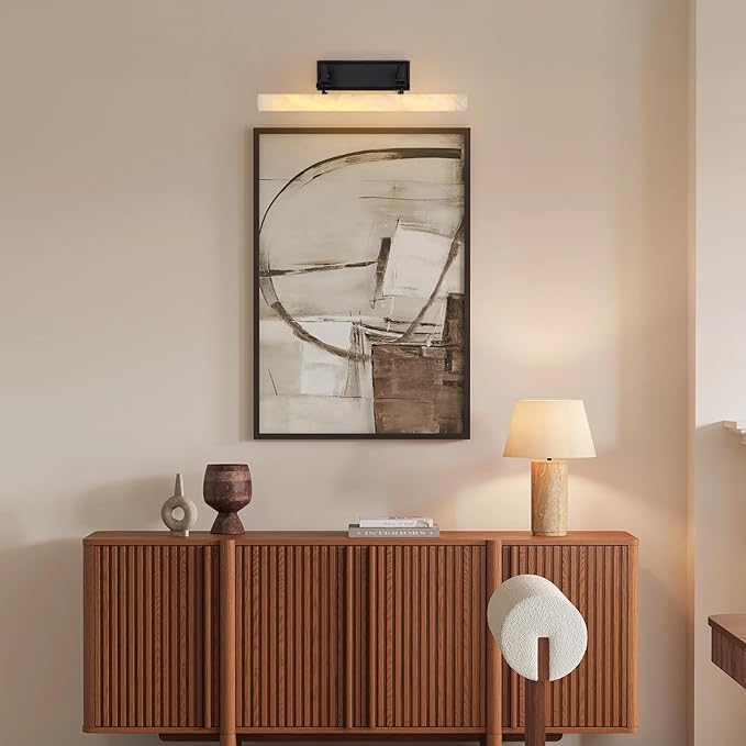Alabaster Picture Lights for Wall, 20in Spanish Marble Picture Light Hardwired - Image 10
