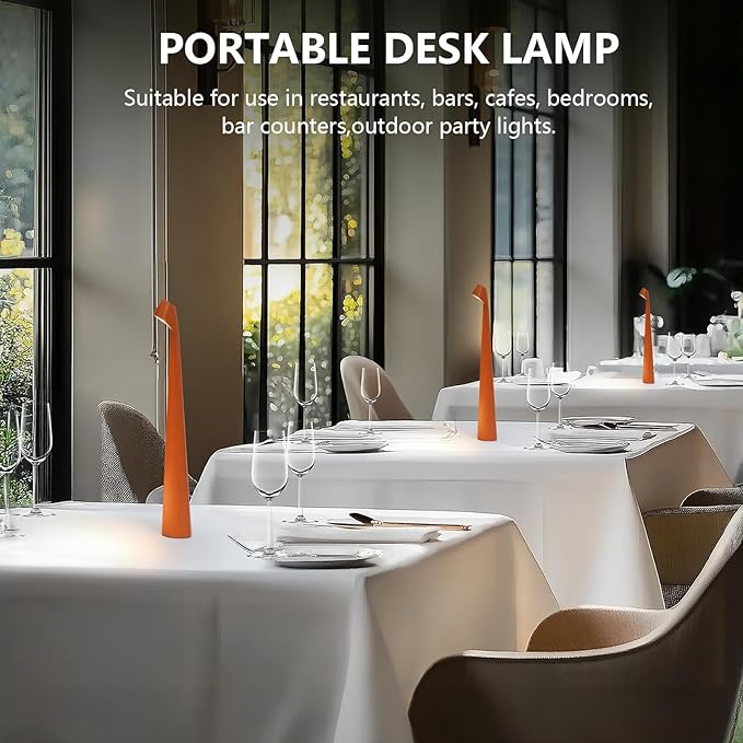 Portable LED Table Lamp 3-Levels Brightness, Rechargeable Battery Up to 48 - Image 3