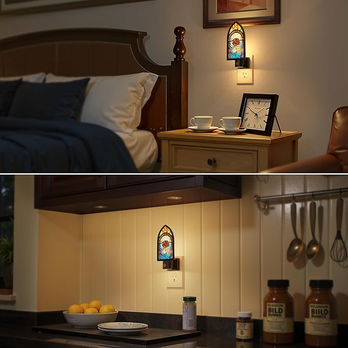 Briignite Night Lights Plug into Wall, Gothic Night Light Vintage Style - Image 6