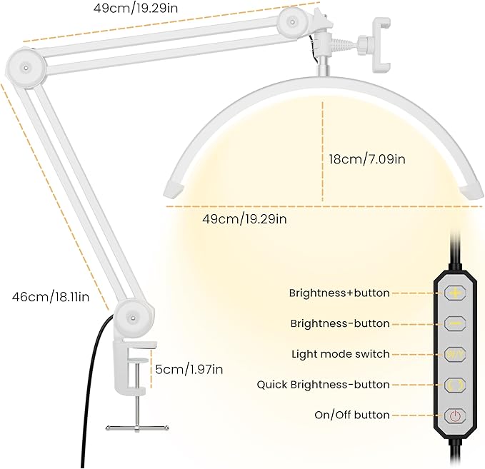 3000 Lm Adjustable LED Half Moon Light - Image 4