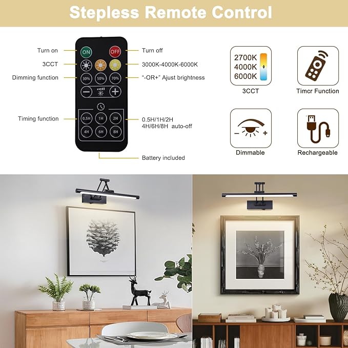 Battery Operated Picture Light - Image 4
