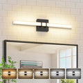 Modern Black Vanity Light Bar 24 Inch, 16W 5CCT Dimmable Bathroom Light by BRKNIT
