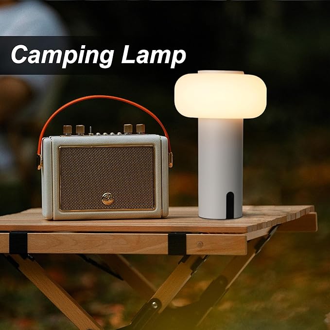 Shower Lamp Waterproof, Outdoor Cordless Table Lamp Rechargeable, Portable - Image 4