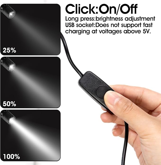 DEDC 6pcs Mini LED Spot Lights, 1W 5V 6000K Under Cabinet Lights, Mini - Image 6