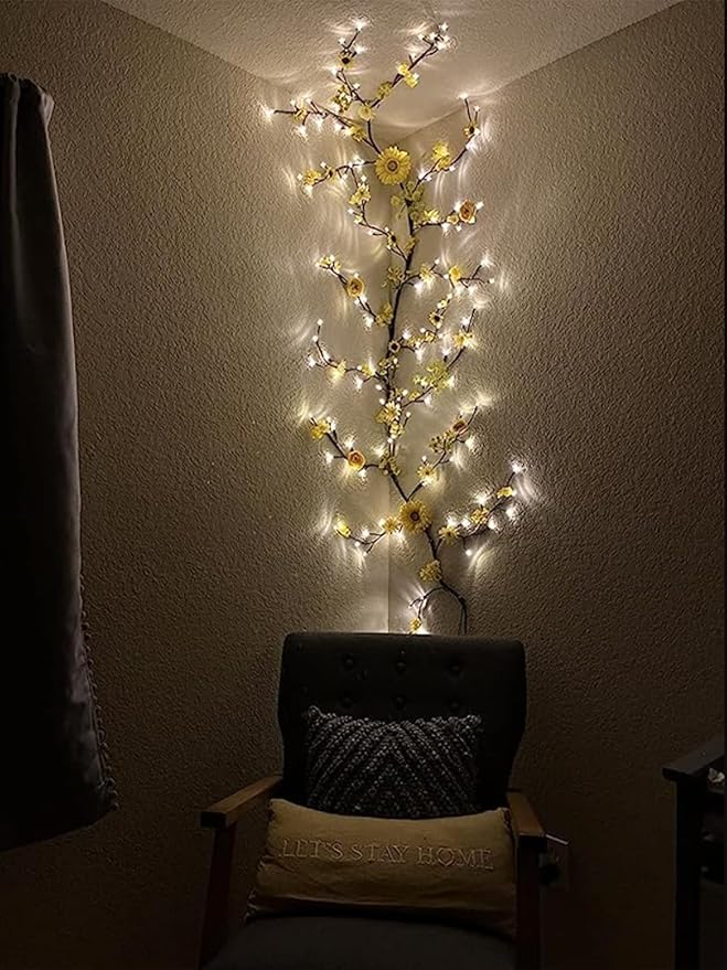 Lighted Willow Vine with Remote Control On/Off Timmer Dim, 7.5Ft Christmas - Image 3