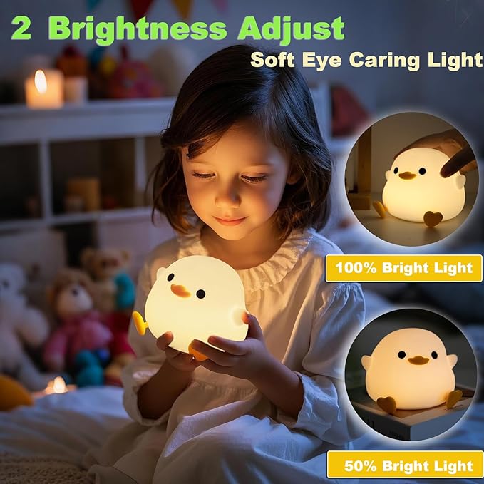 DREAMING MY DREAM Cute Duck Lamp, Do Do Duck Night Light, Silicone Squishy - Image 4