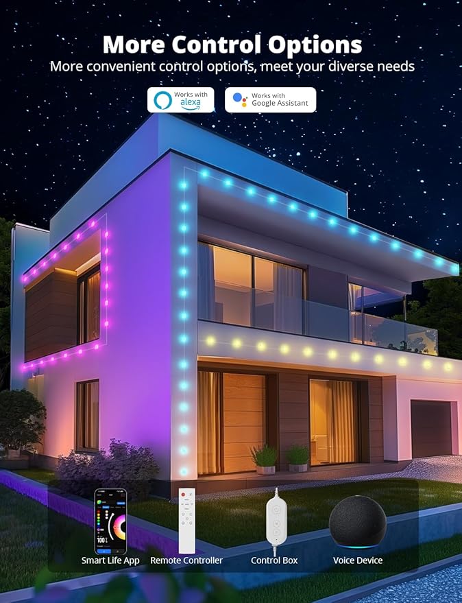 APPECK Permanent Outdoor Lights 50ft - Image 5