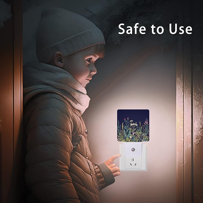 Herbs and Wild Flowers Night Light, Night Lights Plug into Wall 0.5W Sleep - Image 8