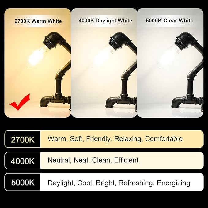 Ascher Dimmable Vintage LED Edison Bulbs, Equivalent 60W, 700 Lumens, 80+ CRI - Image 9