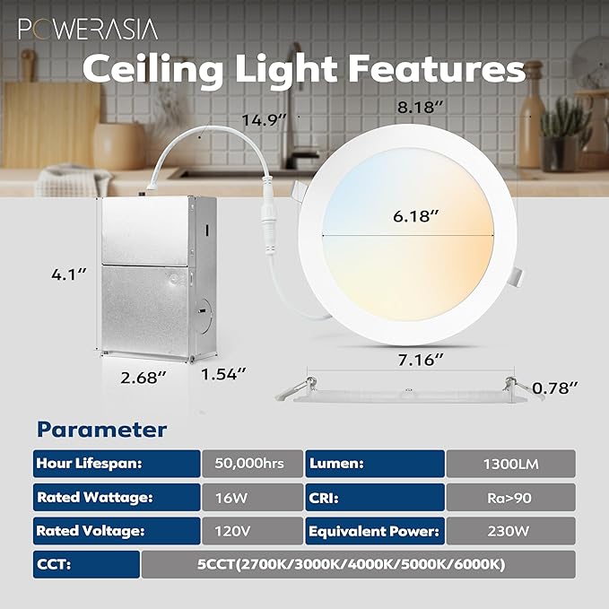12 Pack Recessed Lighting 7 Inch - Image 2