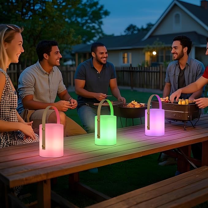 uuffoo LED Lamp Lantern Table Lamp Cordless Shower Lamp IP44 RGB and Warm White - Image 6