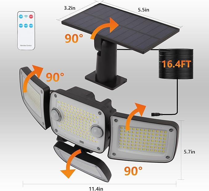 Solar Outdoor Lights, Motion Sensor Security Lights - Image 6