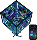 Infinity Hyper Cube LED Table Lamp, Color-Changing Music-Sync APP-Controlled by Heepulor