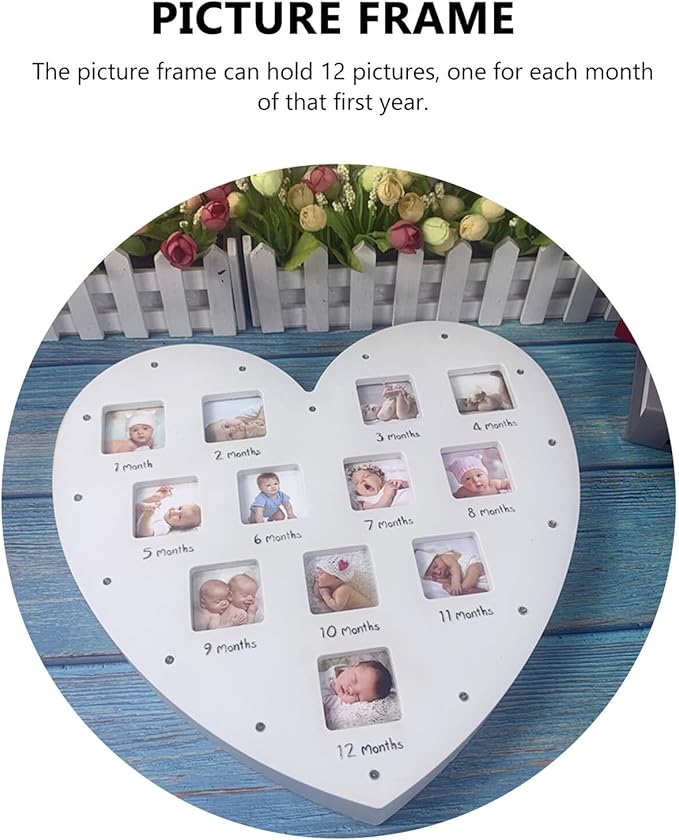 BESPORTBLE Heart-shaped Growth Picture Frame - Image 5
