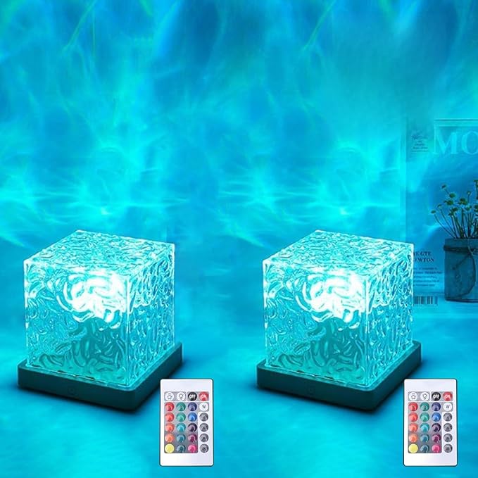 Ocean Wave Projection Lamp, 16 Color RGB Mood Light by Growalleter