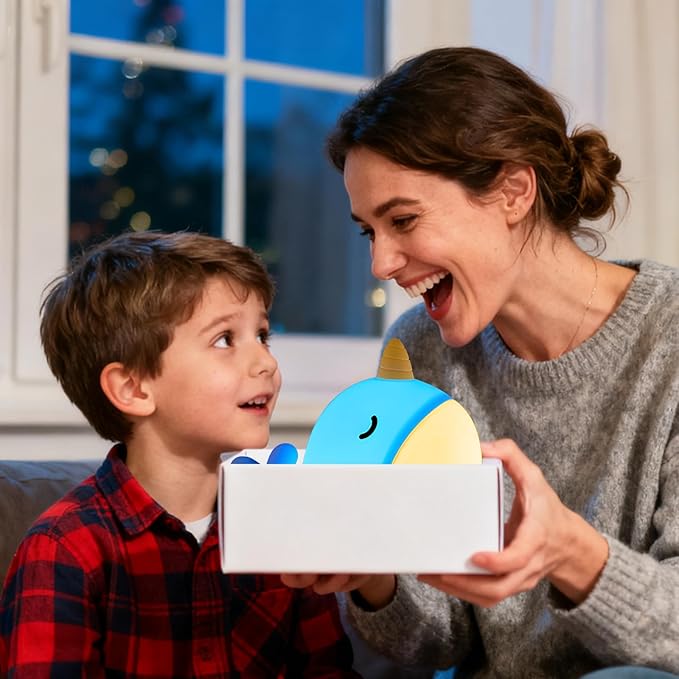 Cute Narwhal Night Light, Tap Control - Image 7