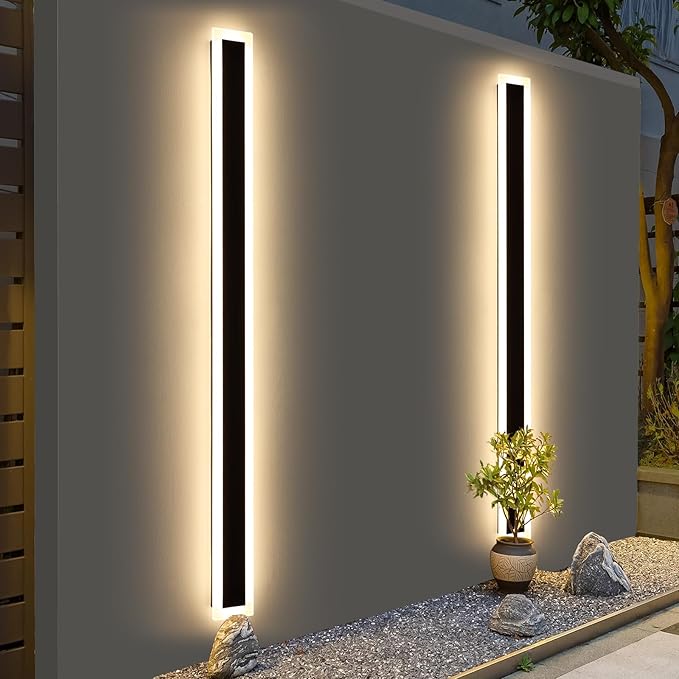 Upgrade Widened 2 Pack LED Outdoor Wall Lights, 71inch Modern Lighting Fixture - Image 6