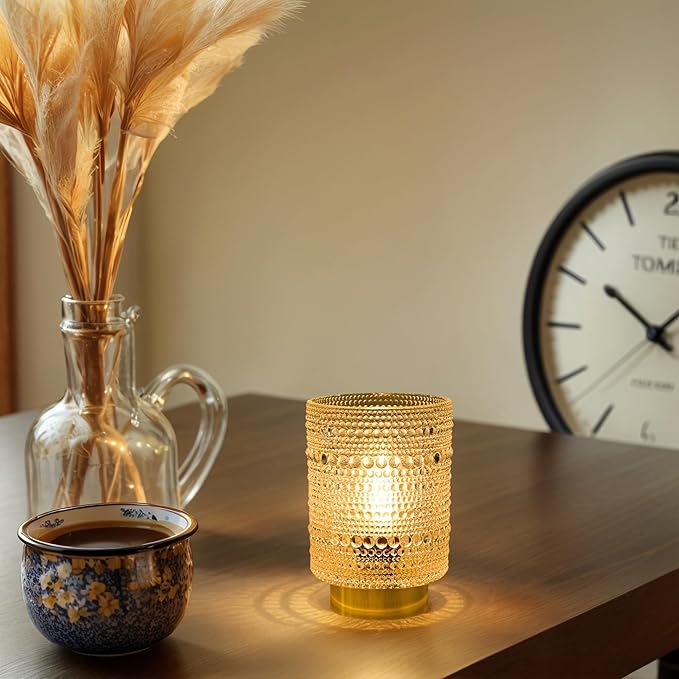 Battery Operated Lamp with Auto-Off Timer, Cordless Table Night Light - Image 4