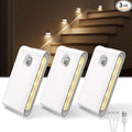 EZVALO 3 Pack LED Motion Sensor Night Lights, 1500mAh Rechargeable Sync Stair by EZVALO