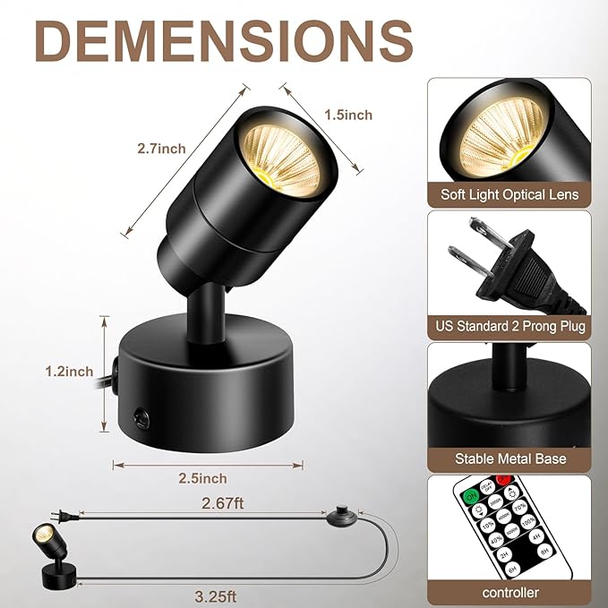 2 Pack LED Spot Lights - Image 6