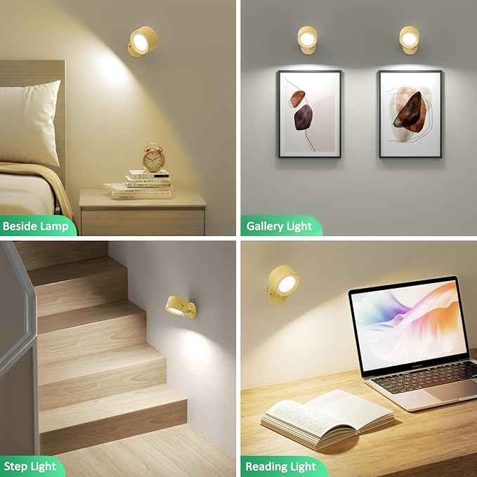 Lightbiz LED Wall Sconces, Wall Mounted Lamp 2 Pcs - Image 2