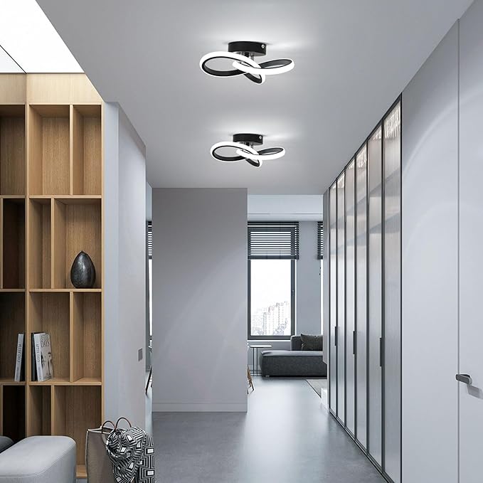 Modern LED Ceiling Light 19W Spiral Design 3000K/4500K/6500K 3 Color Modes - Image 3