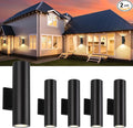 4 Pack 14inch LED Up & Down Wall Lights, 18W E26 4000K Day White 1800LM Outdoor by MUCLUD