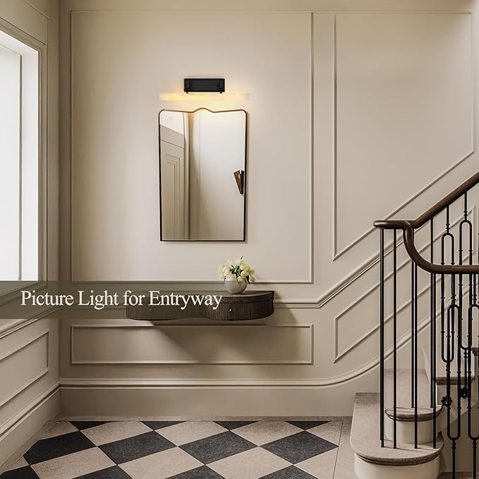Alabaster Picture Lights for Wall, 20in Spanish Marble Picture Light Hardwired - Image 11