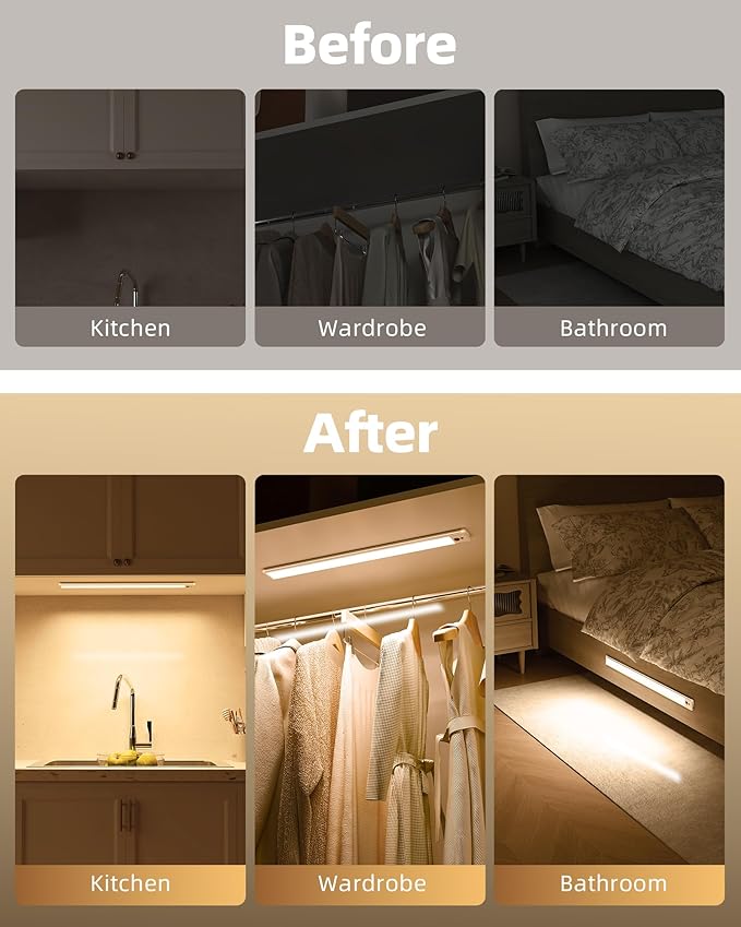 EZVALO Under Cabinet Lights, 14.5i'' Motion Sensor Light Indoor Dimmable - Image 7