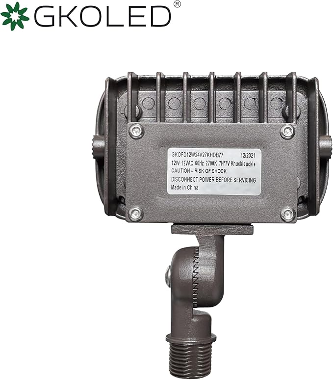 GKOLED 12W Outdoor Waterproof LED Garden Security Floodlight, 9-15V AC/DC - Image 4