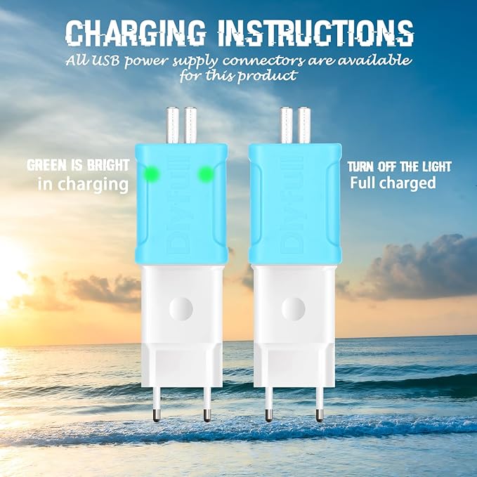 6 Pcs Fishing Glow Sticks LED Fishing Pole Light Night Fish Alert Glow Stick - Image 3